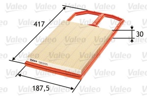 VALEO 585095 Filtru aer echivalenta C 42 887/2 - Img 5
