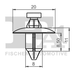clips, acoperire decorativa si protectie FA1 55-30001.25 - Img 2