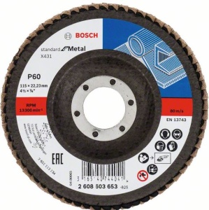 Disc de şlefuire evantai X431, Standard for Metal G120