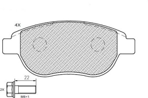 Klaxcar France 24803z - Set placute frana,frana disc echivalenta GDB1416 - Img 2
