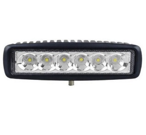 Proiector LED Auto Offroad 18W/12V-24V, 1320 Lumeni, Lungime 16 cm, Flood Beam 60 Grade