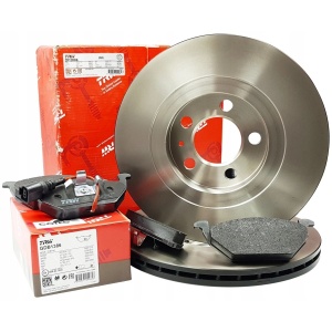 Set 2 Buc Discuri Frana Fata + Set Placute Frana Fata Trw Volkswagen Golf 4 1997-2005 2 Buc DF2804 + GDB1386