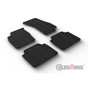 Set 4 covorase cauciuc dedicate AUDI A8 11.2017-> sedan, automatic./rubb