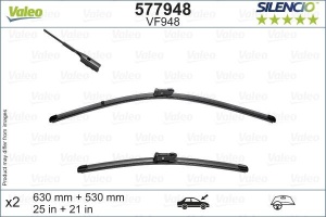 Set lamela stergator Valeo Silencio FlatBlade OE 630/530 mm