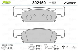 Set placute frana disc VALEO 302150 Dacia Logan / Sandero - Img 4