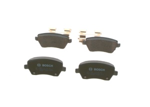 Set Plăcuțe Frână Față Bosch 0 986 494 160 pentru Opel Agila B (2008-2014) și Suzuki Swift 3 (2005→) – Senzor Uzură - Img 2