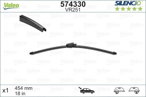 Stergator Valeo Silencio FlatBlade 454 mm