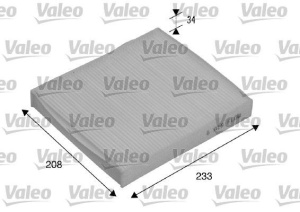 VALEO CLIMFILTER COMFORT 715510 Filtru, aer habitaclu echivalenta CU 2440 - Img 1