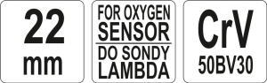 YATO YT-1754 Set chei tubulare sonde Lambda - Img 4