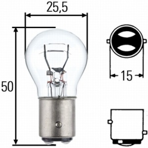 Bec Hella P21/5W 12V BAY15d