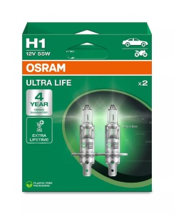 Bec Osram Ultra Life H1 12V 55W Set 2 buc
