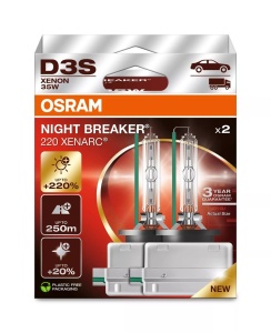 Bec Xenarc Osram D3S Night Breaker 220 42V 35W Duo Box