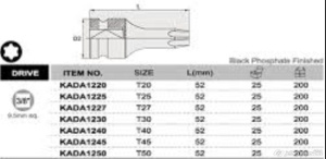 Bit impact 3/8 T40