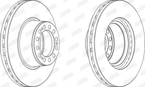 Disc frana spate stg/dr Jurid