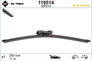 Lamela stergator spate SWF Wiper FB REAR LHD/RHD 280 mm