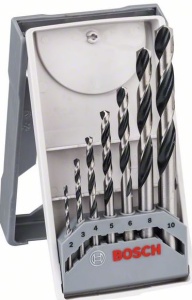 Miniset de 7 burghie spirale HSS PointTeQ X-Line