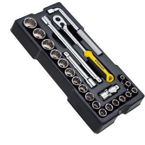 Modul de chei tubulare STANLEY® TRANSMODULE SYSTEM™ de 1/2 in., 12 puncte, 23 buc.