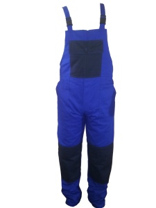 Pantalon cu pieptar albastru / bleu M48 / M