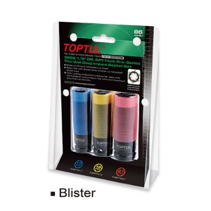 Set 3 tubulare impact cu protectie pentru jante 17,19,21 mm