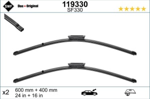 Set lamela stergator SWF Wiper FB OE LHD 600/400 mm