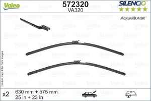 Set lamela stergator Valeo Silencio AquaBlade 630/575 mm