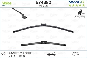 Set stergator Valeo Silencio Flat