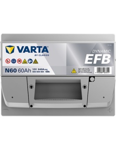 VARTA DYNAMIC EFB N60 12V 60Ah 640A - Img 2