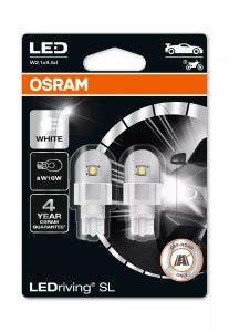Bec Osram LEDriving SL W16W | 12V - L2.1x9.5d - Set 2 buc (Off-Road)
