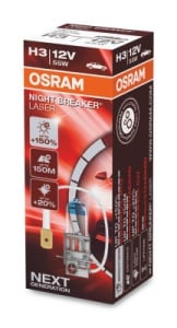 Bec Osram Night Breaker Laser Next Generation H3 12V 55W PK22s