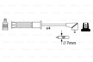BOSCH 0 986 357 256 Set cablaj aprindere - Img 4
