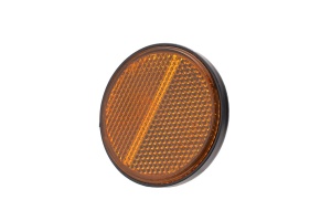 Catadioptru rotund autoadeziv 60 mm Galben