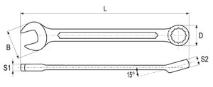 Cheie combinată 29 mm Yato YT-0358 - Img 2