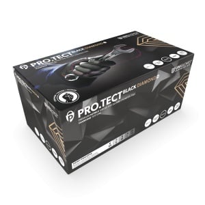 Manusi nitril PROTECT Black Diamond HD L ● 100 buc