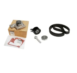 Pachet revizie Dacia Logan II cu kit distributie (Gates) + pompa apa (Origine Renault) K015675XS (130C11508R) | 210107852R - Img 2