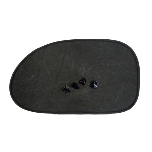 Parasolar lateral negru cu ventuze 65*38 cm (set 2 buc)
