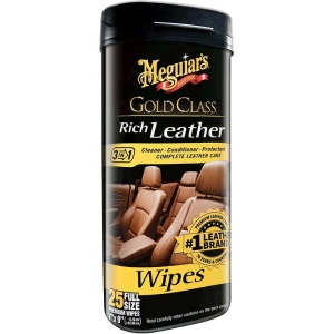 Servetele Piele Meguiars Gold Class Rich Leather Wipes 25 buc