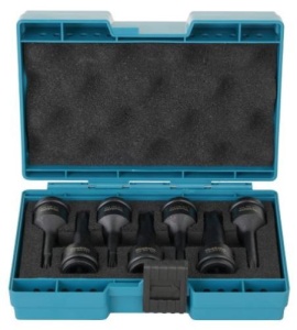 Set de biti TORX 1/2" IMPACT BLACK (7 buc.) în cutie de plastic