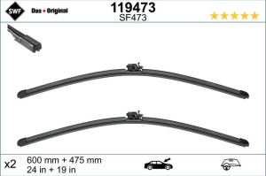Set lamela stergator SWF Wiper FB OE LHD 600/475 mm