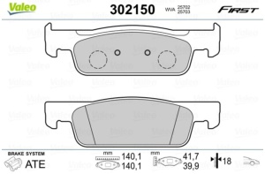Set placute frana disc VALEO 302150 Renault Clio 5 / Twingo - Img 4
