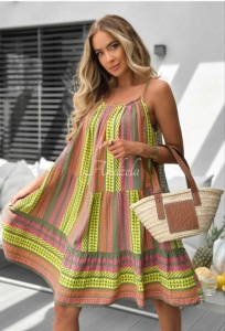 Rochie cu mânecă scurtă SUNSHINE