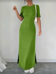 Rochie cu mânecă scurtă LIME - Img 4