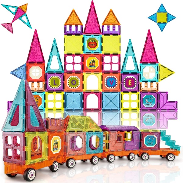 Set Magnetic de Constructie Mavio®, 71 de piese, Creativ, Numeroase Modalitati de Constructie