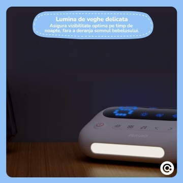 Aspirator Nazal Electric Mavio® pentru Bebelusi si Copii, 9 Trepte de Putere Ajustabile, Functie Muzicala si Lumina de Veghe, Reincarcabil, Varfuri din Silicon Moale, Portabil - Img 5