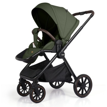 Carucior Sport pentru Bebelusi Mavio®, Model Urban, 0–4 Ani, Pana la 22 kg, Landou Reversibil, Spatar Reglabil 3 Pozitii, Pliere One Fold, Suspensii, Cadru Aluminiu, Pliere Carte, Centura de Siguranta 5 Puncte, Roti Cauciuc, Verde