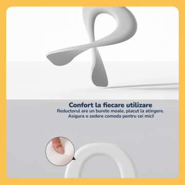 Reductor WC cu Scara Mavio®, pentru Copii cu Varsta pana la 7 Ani, Reglabil pe Inaltime, Albastru/Galben - Img 5