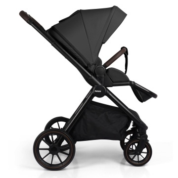 Resigilat - Carucior Sport pentru Bebelusi Mavio®, Model Urban, 0–4 Ani, Pana la 22 kg, Landou Reversibil, Spatar Reglabil 3 Pozitii, Suspensii, Pliere One Fold, Cadru Aluminiu, Pliere Carte, Centura de Siguranta 5 Puncte, Roti Cauciuc, Negru - Img 4