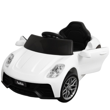Resigilat - Masinuta Electrica Mavio®, Model FunRide, Copii 3 - 8 Ani, Telecomanda, Viteza 5km/h, Doua Motoare, Faruri, Cauciucuri EVA, Oglinzi, Alb - Img 2