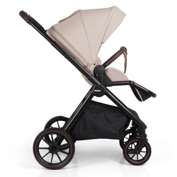 Carucior Sport pentru Bebelusi Mavio®, Model Urban, 0–4 Ani, Pana la 22 kg, Landou Reversibil, Spatar Reglabil 3 Pozitii, Suspensii, Pliere One Fold, Cadru Aluminiu, Pliere Carte, Centura de Siguranta 5 Puncte, Roti Cauciuc, Bej - Img 4