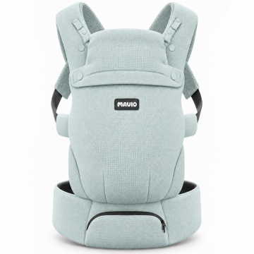Marsupiu Ergonomic pentru Bebelusi Mavio®, 0-9 Luni, 3.2-11 Kg, Air Mesh Respirabil, Suport pentru Spate si Solduri, Bretele Incrucisate, Catarame Sigure, Protectie UV Ajustabila, Suport Captusit pentru Gat, Pozitie Ergonomica M si C, Verde Mint