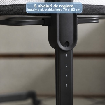 Patut Co-Sleeper Bebelusi Mavio®, 0-6 Luni, Greutate Maxima 9 kg, Reglare pe 5 Niveluri de Inaltime, Utilizare Bedside Sleeper, Husa Detasabila si Lavabila, Saltea 80 x 46 cm - Img 3
